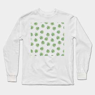 Monstera Plant Pattern Long Sleeve T-Shirt